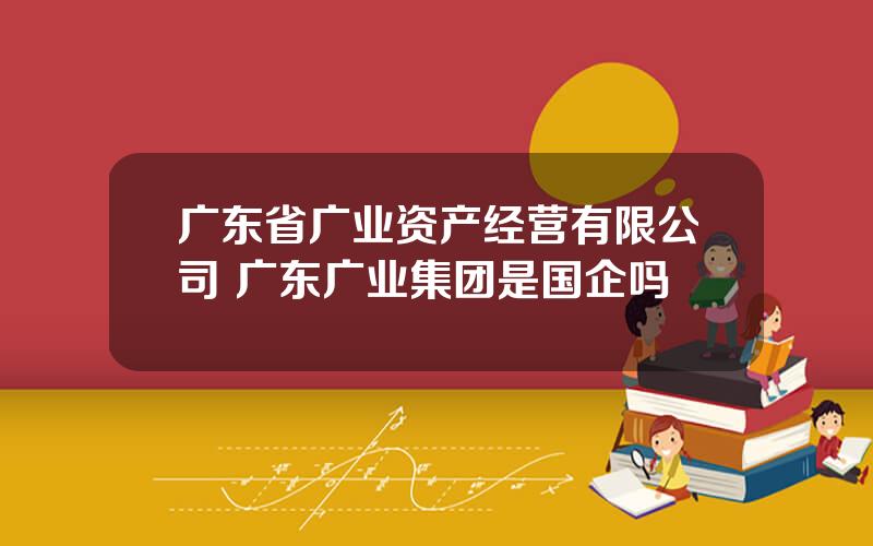 广东省广业资产经营有限公司 广东广业集团是国企吗